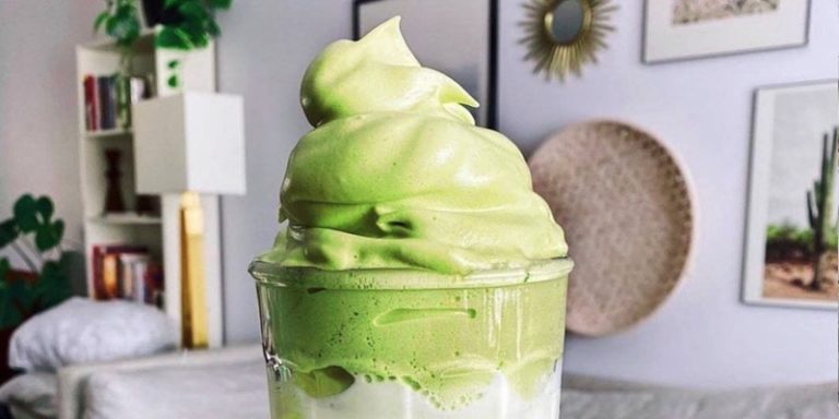 Dalgona matcha latte recette